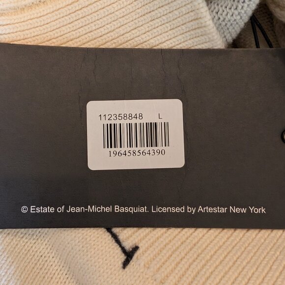 Lee x Jean-Michel Basquiat Scribble Artwork Sweatshirt LARGE NWT - Picture 15 of 16